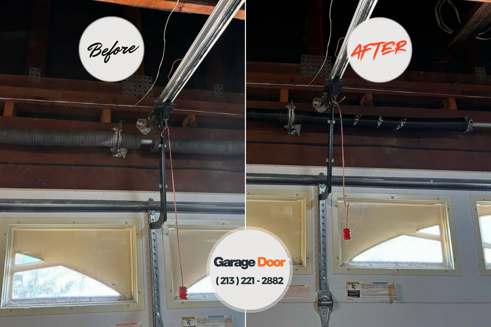 Before and after: garage door repair East Prairie, MO